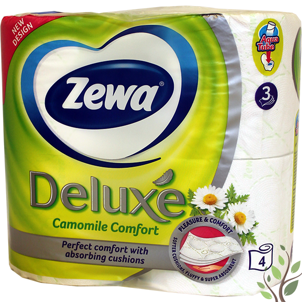 Zewa Deluxe toalettpapír 4 tekercs 3 rétegű kamilla 150 lap