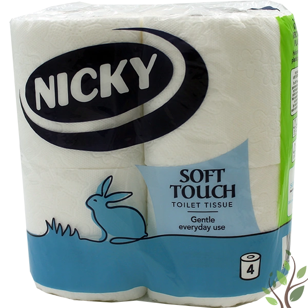 Nicky toalettpapír 4 tekercs 2 réteg 110 lap Soft touch