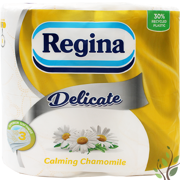 Regina toalettpapír 4 tekercs 3 réteg 150 lap Delicate chamomile